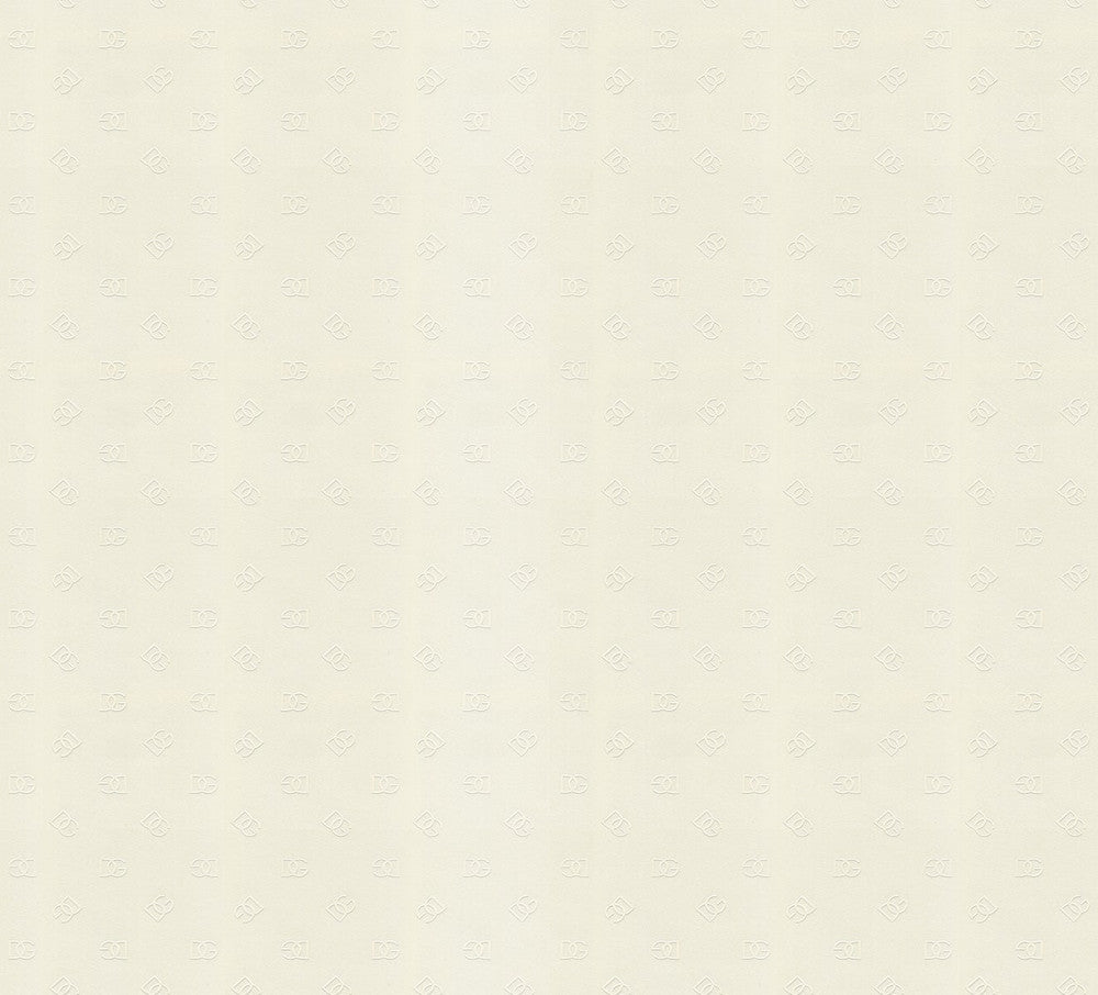 DG Mediano Crema TCW007TCAHOU0073 by Dolce & Gabbana Casa Designer Wallpaper