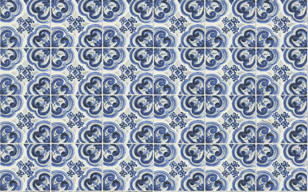 Blu Mediterraneo Gaia TCW007TCAI9UB001 by Dolce & Gabbana Casa Designer Wallpaper