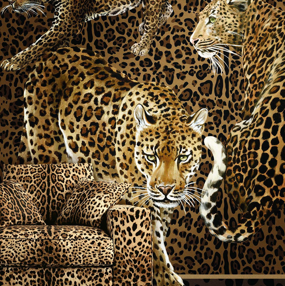 Leopardo Incognito Mural Jemma TCW009TCAI5UL040 by Dolce & Gabbana Casa Designer Wallpaper