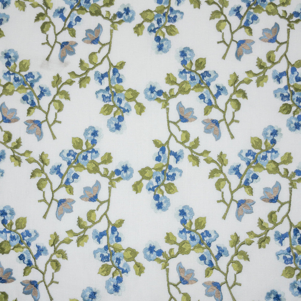 Tedric 1 French Blue by Stout Designer Fabric COLOR MY WINDOW AQUA/HARBOR 60%POL 30%COT 10%LIN %PEMB INDIA PERFORMANCE RATED FABRIC CATB 117-2013 WYZENBEEK 50 000 DOUBLE RUB WEAR TEST (HEAVY DUTY) Horizontal: 10.625 and Vertical: 9.250 51.5 in - Swanky Fabrics -