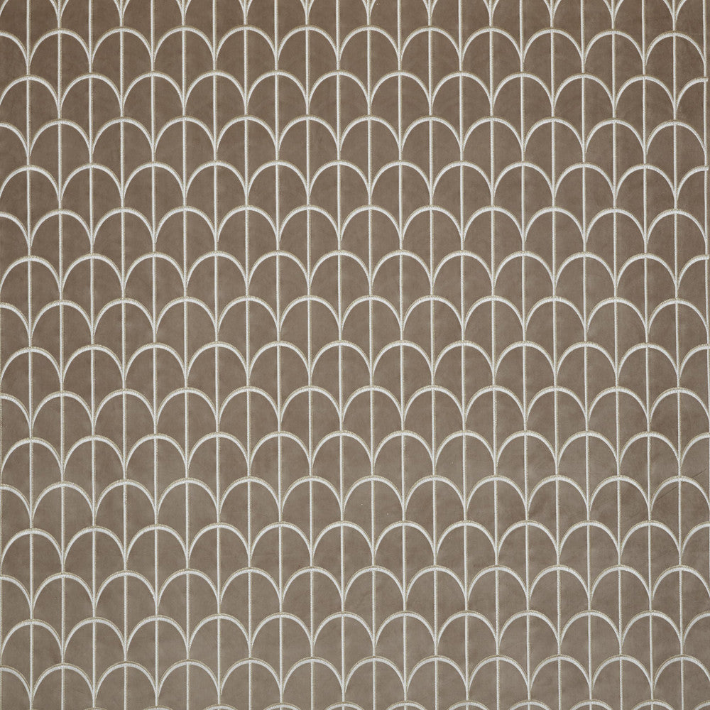 Telegram 3 Nutmeg by Marcus William Designer Fabric KAI/MARCUS WILLIAM MUSTIQUE 100%POL %PEMB INDIA Horizontal: 4.375 and Vertical: 6.250 53.5 in - Swanky Fabrics -