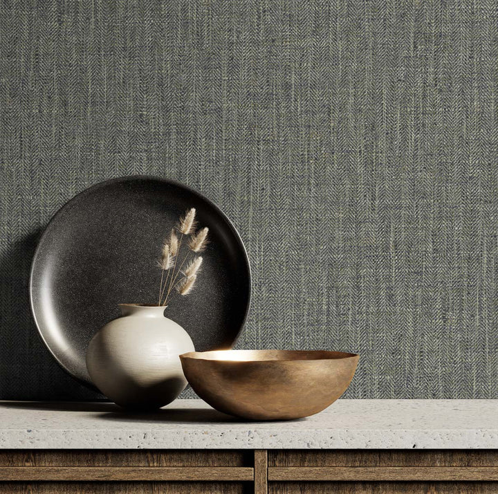 Tweed Salt & Pepper TG60010 by DuPont Designer Wallpaper