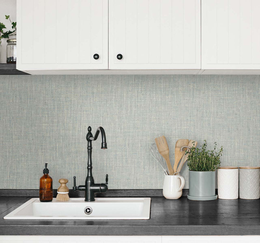 Tweed Blue Heron TG60038 by DuPont Designer Wallpaper