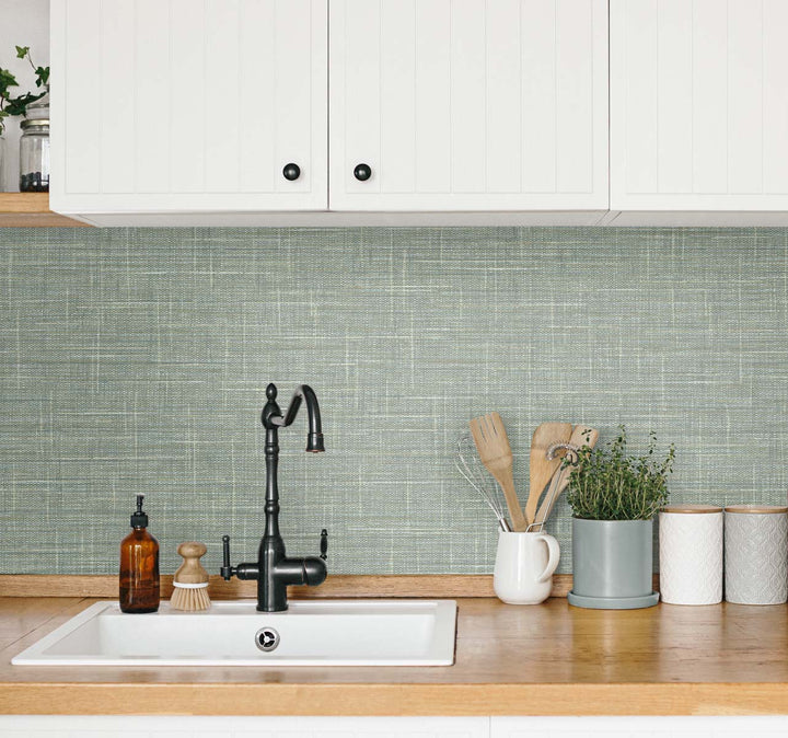 Grasmere Weave Mossbed TG60113 by DuPont Designer Wallpaper