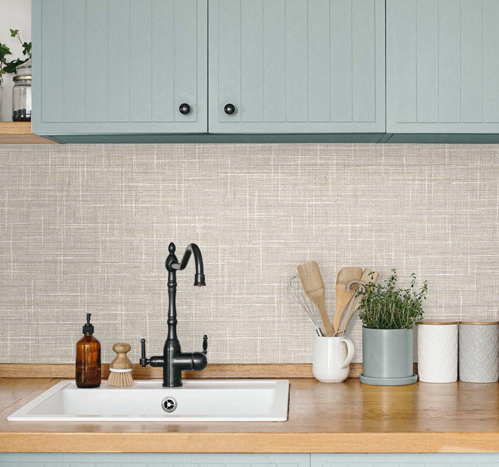 Grasmere Weave Light Toffee TG60134 by DuPont Designer Wallpaper