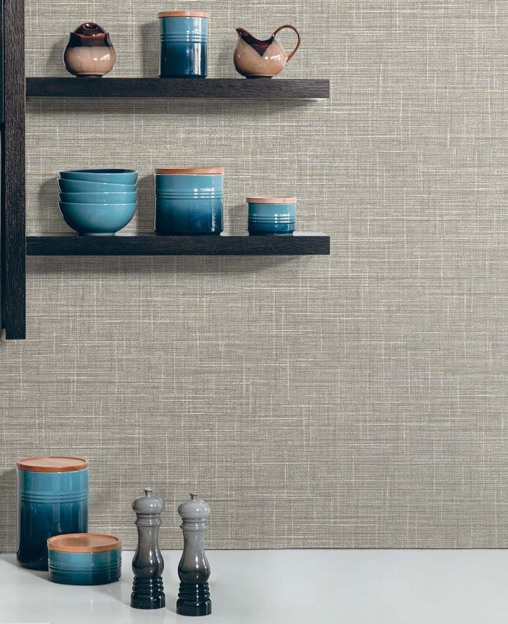Grasmere Weave Cinnamon TG60142 by DuPont Designer Wallpaper