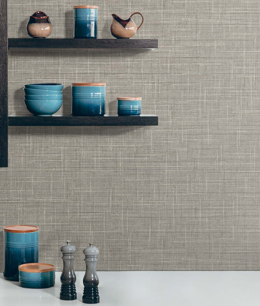 Grasmere Weave Oyster TG60144 by DuPont Designer Wallpaper