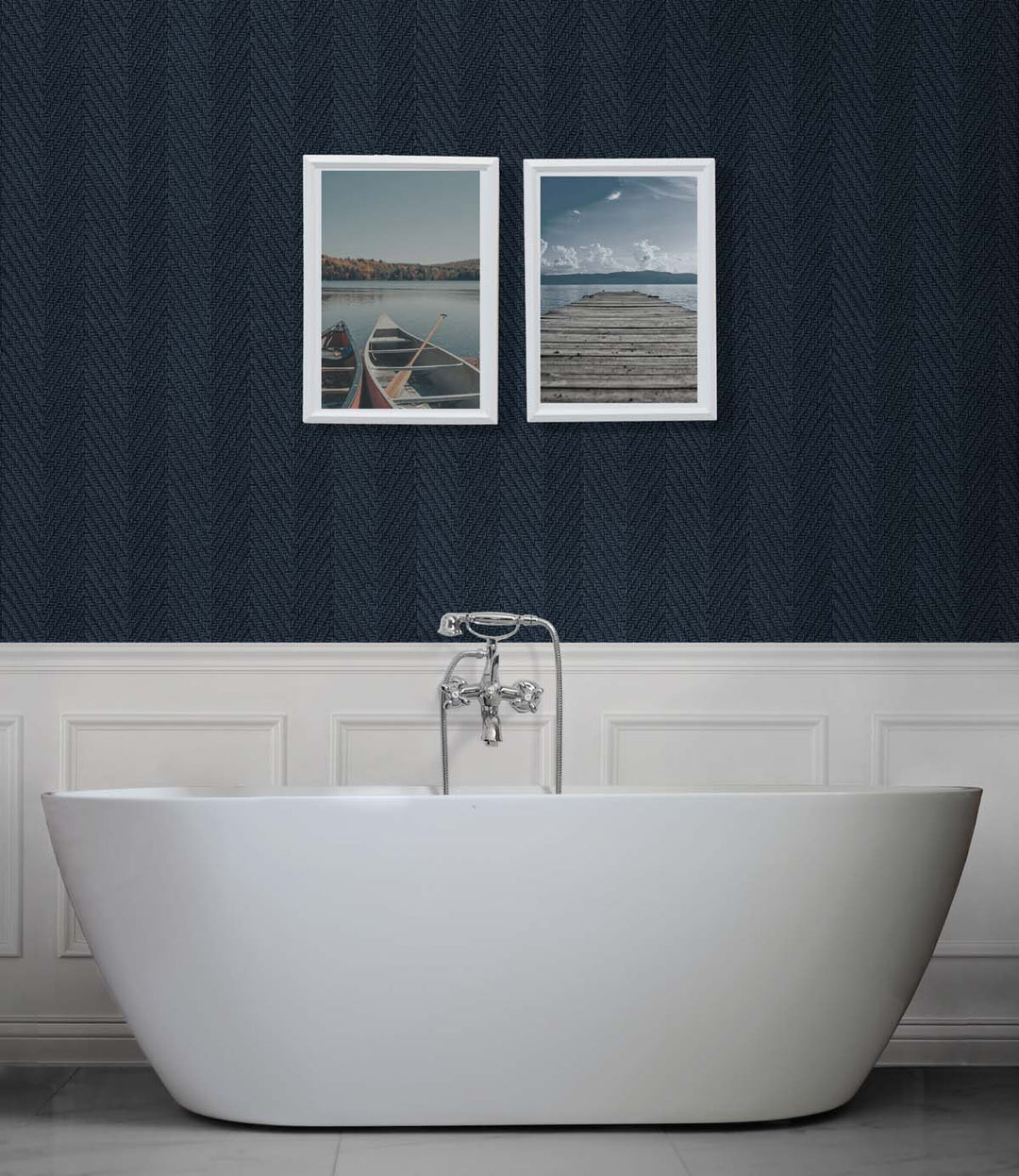 Throw Knit Dark Sapphire TG60218 by DuPont Designer Wallpaper