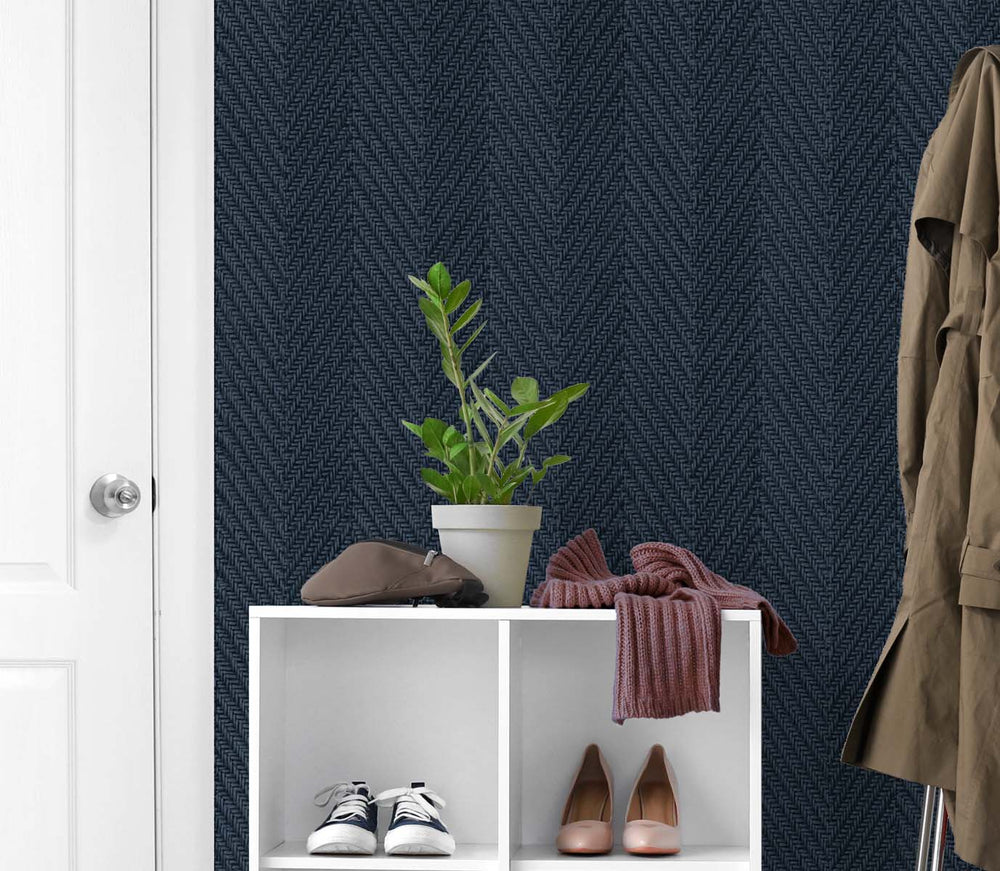 Throw Knit Caramel Latte TG60219 by DuPont Designer Wallpaper