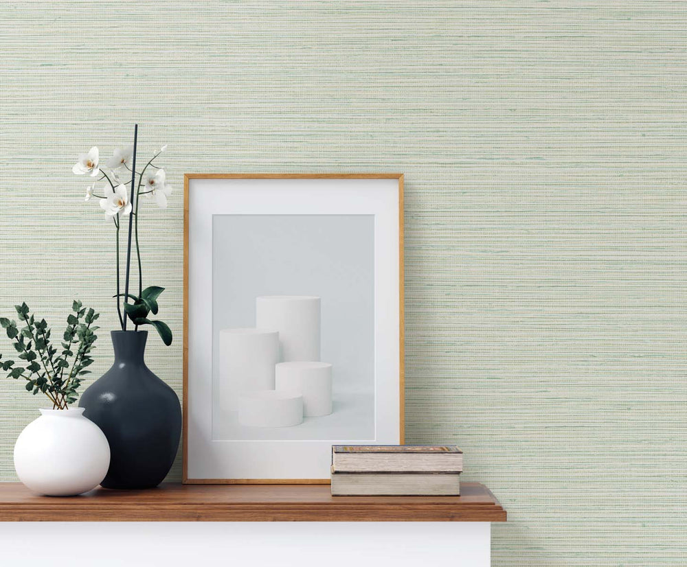 Edmond Faux Sisal Ripe Avocado TG60346 by DuPont Designer Wallpaper