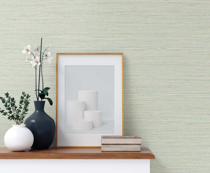 Edmond Faux Sisal Ripe Avocado TG60346 by DuPont Designer Wallpaper