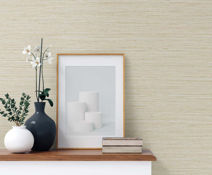 Edmond Faux Sisal Rice TG60349 by DuPont Designer Wallpaper