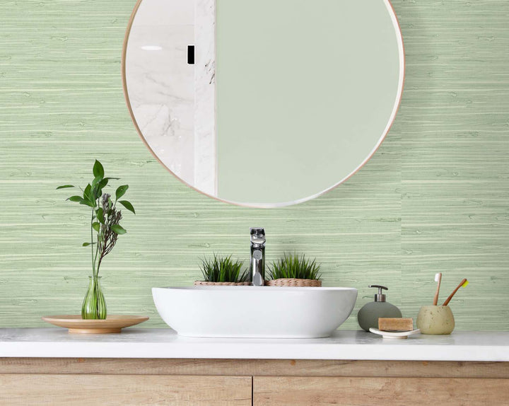Marion Faux Arrowroot Frosted Grass TG60535 by DuPont Designer Wallpaper