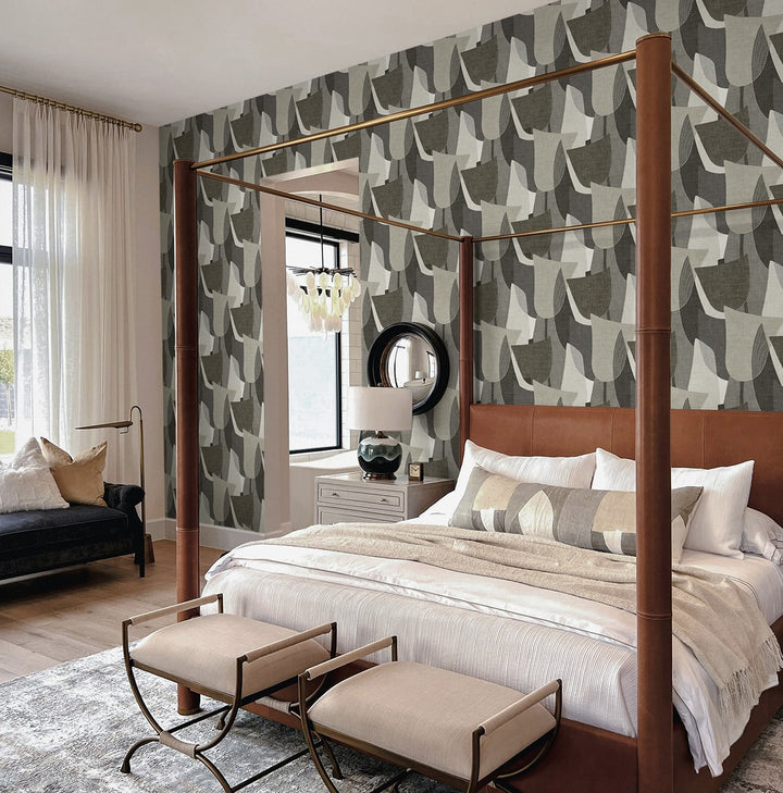 Mosley Tulips Pebble TH90000 by Seabrook Designs Designer Wallpaper