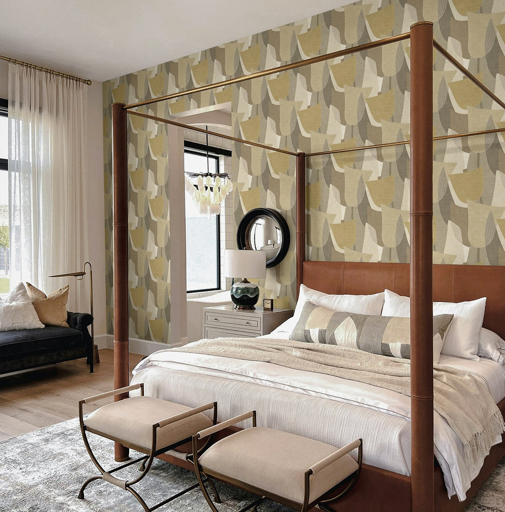 Mosley Tulips Dune TH90003 by Seabrook Designs Designer Wallpaper