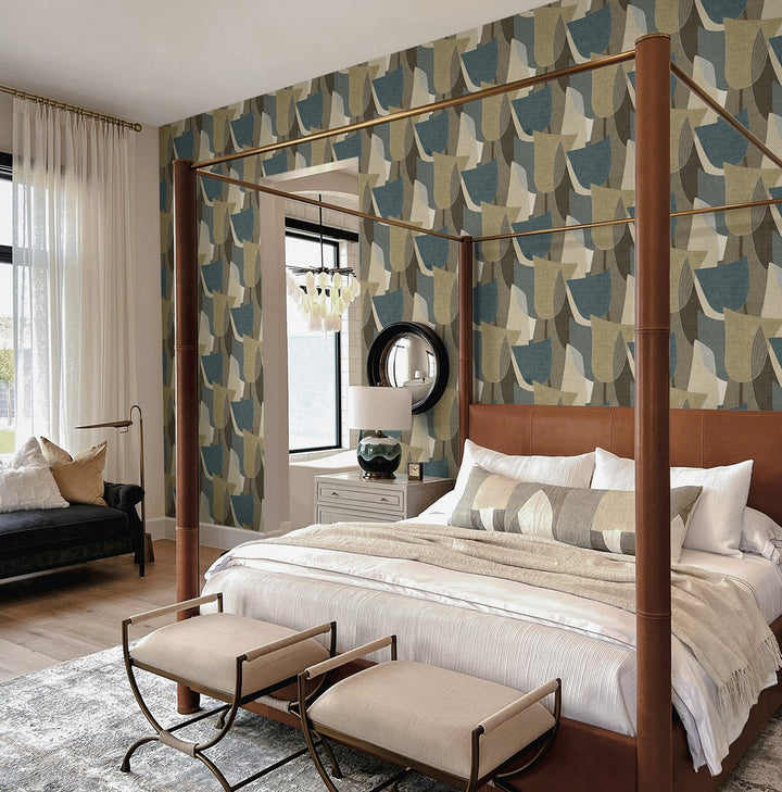 Mosley Tulips Jeans TH90005 by Seabrook Designs Designer Wallpaper