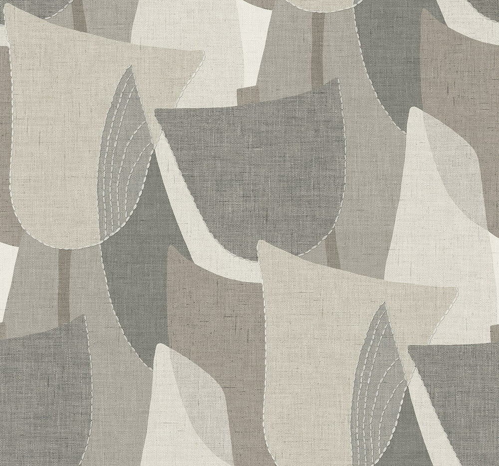 Mosley Tulips Frost TH90008 by Seabrook Designs Designer Wallpaper