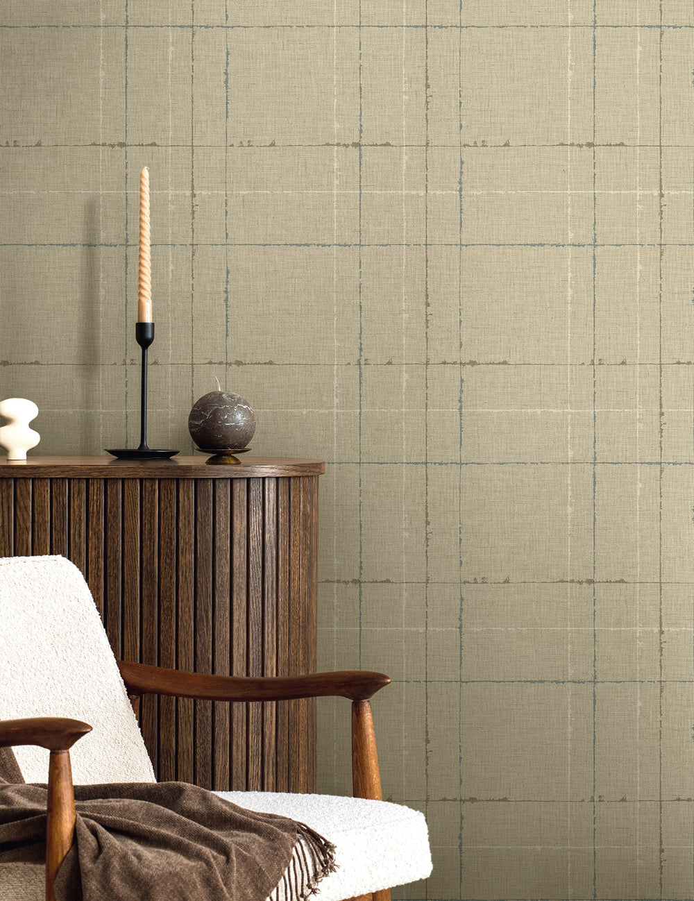 Gorton Plaid Hazel TH90105 by Seabrook Designs Designer Wallpaper