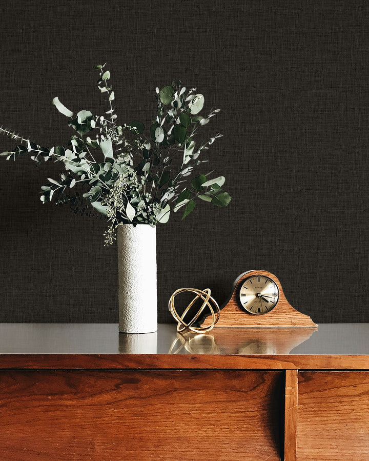 Stretford Linen Night TH90221 by Seabrook Designs Designer Wallpaper