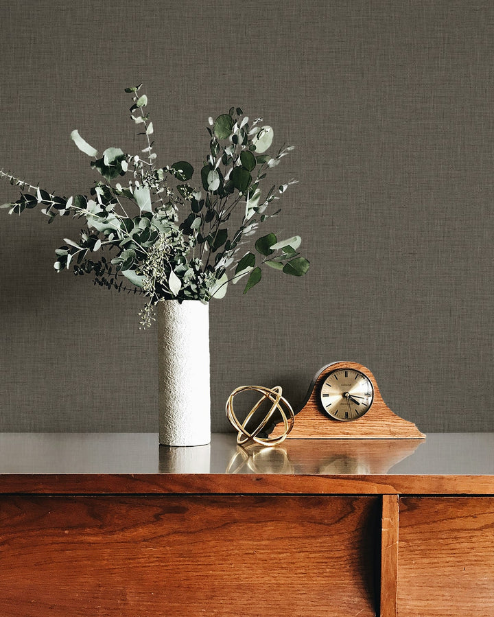 Stretford Linen Wool TH90222 by Seabrook Designs Designer Wallpaper
