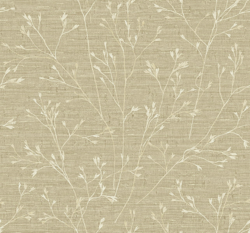 Withington Branch Sugar TH90305 by Seabrook Designs Designer Wallpaper