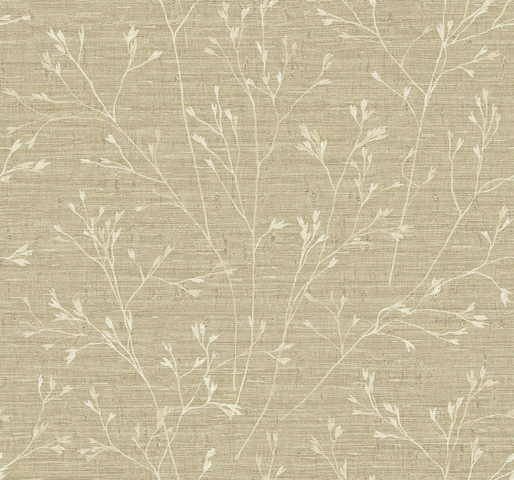 Withington Branch Sugar TH90305 by Seabrook Designs Designer Wallpaper