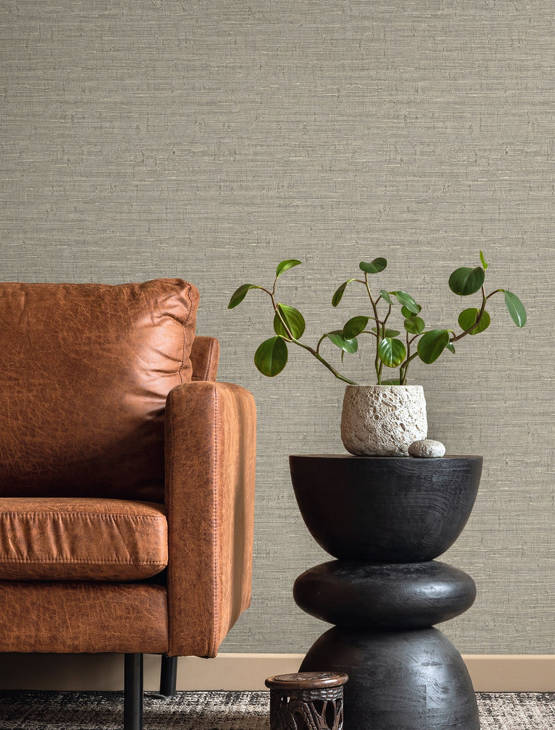 Wilslow Weave Storm Cloud TH90407 by Seabrook Designs Designer Wallpaper