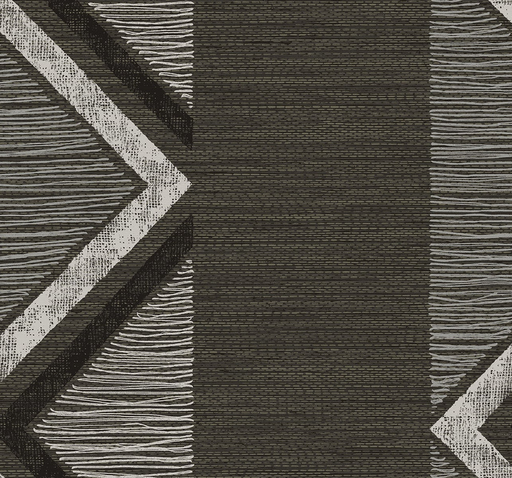 Beswick Chevron Shadow TH91500 by Seabrook Designs Designer Wallpaper