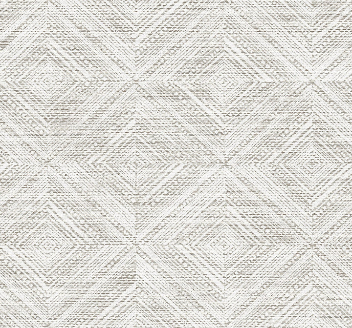 Leigh Diamond Fog TH91600 by Seabrook Designs Designer Wallpaper