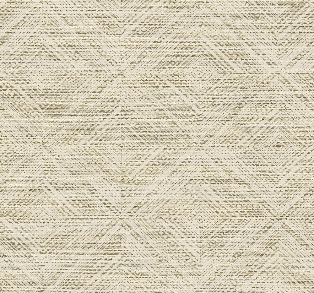Leigh Diamond Cappuccino TH91606 by Seabrook Designs Designer Wallpaper