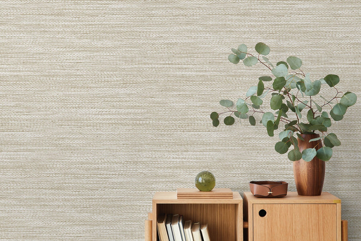 Hollinwood Weave Sand TH91807 by Seabrook Designs Designer Wallpaper