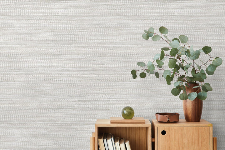 Hollinwood Weave Ash TH91820 by Seabrook Designs Designer Wallpaper