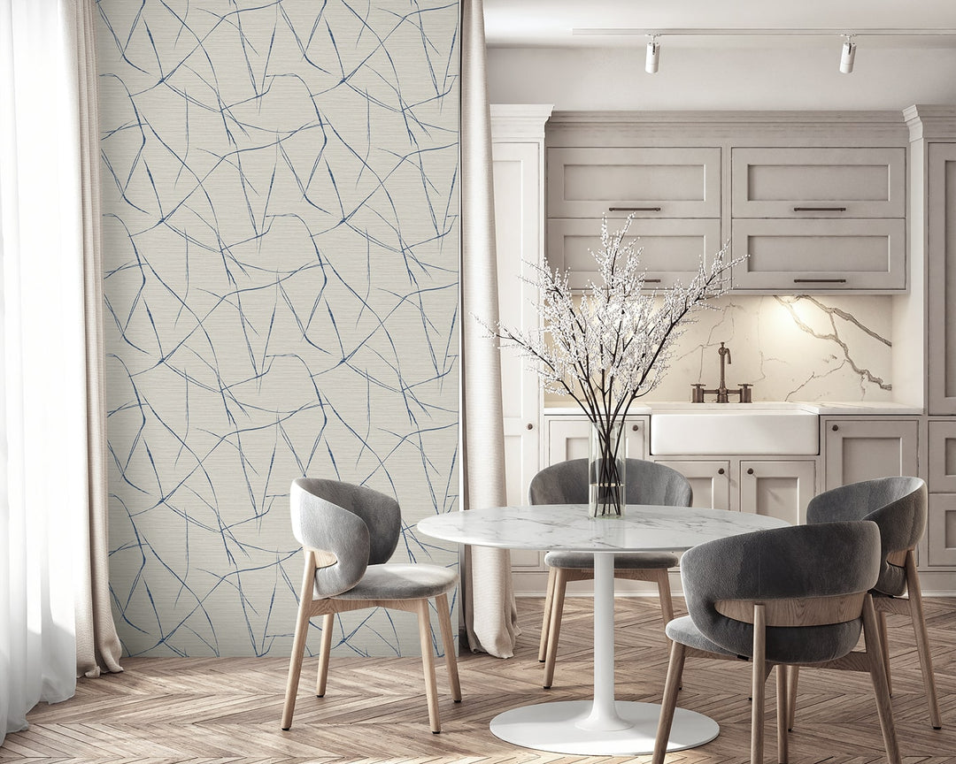 Davenport Sketch Seagull TH91902 by Seabrook Designs Designer Wallpaper