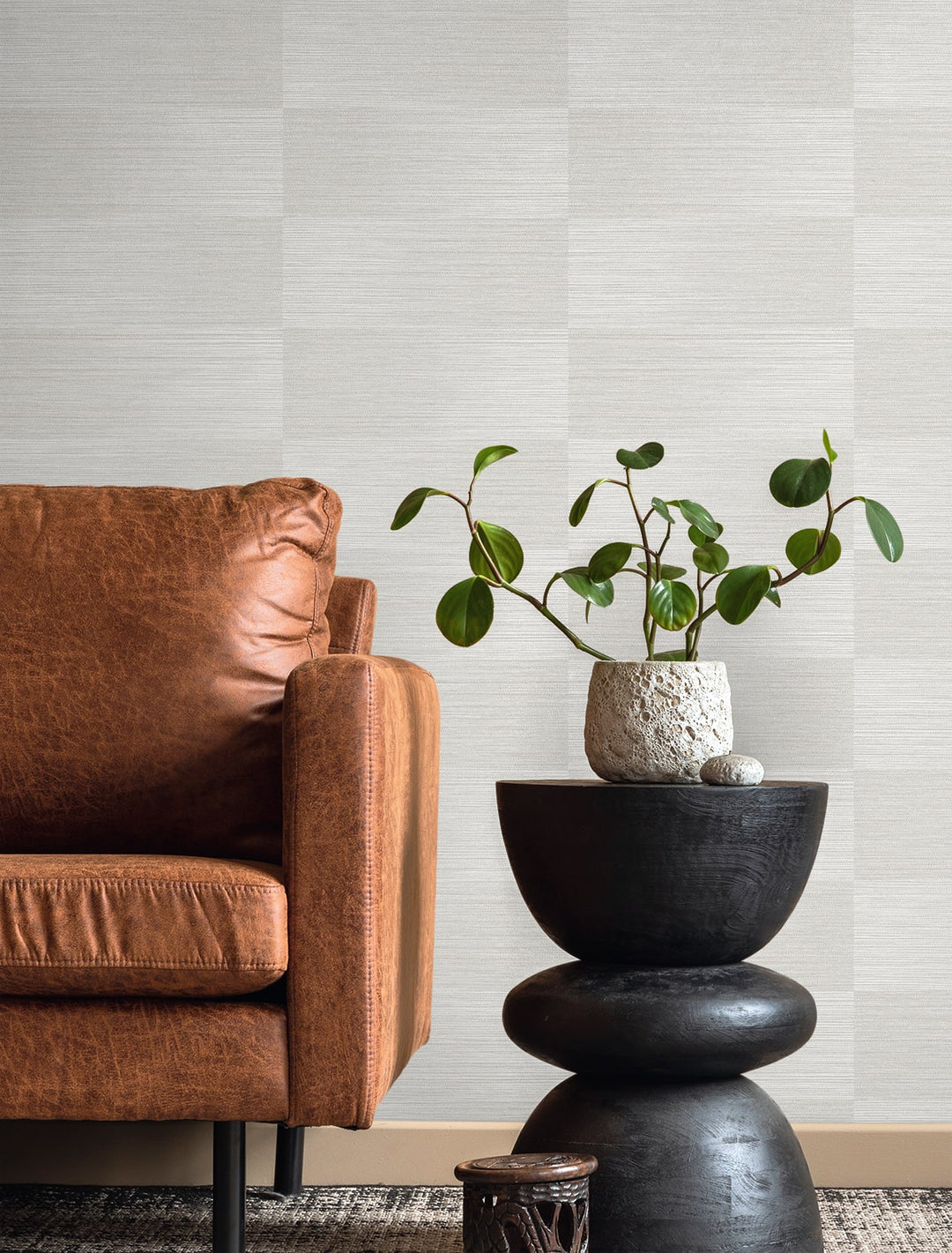 Moston Grey Mist TH92010 by Seabrook Designs Designer Wallpaper