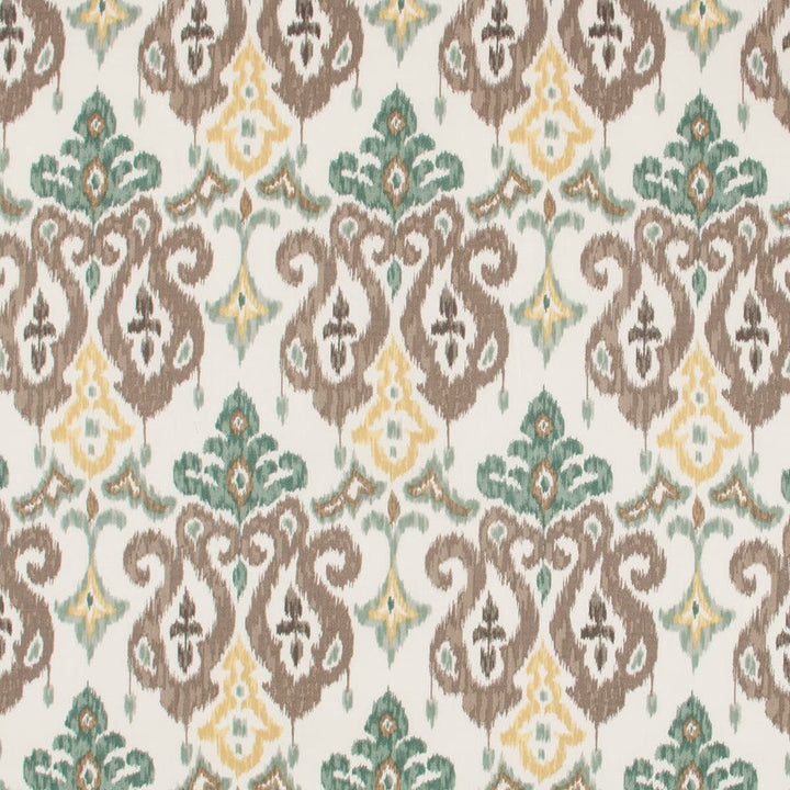 Thatch 2 Shoreline by Stout Designer Fabric RAINBOW LIBRARY CARIBBEAN/PEACOCK 100%COT PAKISTAN FLAME RETARDANT-CA BULLETIN 117-SECTION E FLAME RETARDANT-U.F.A.C. CLASS 1 </p><p>Repeat: 13.5 54 in - Swanky Fabrics -