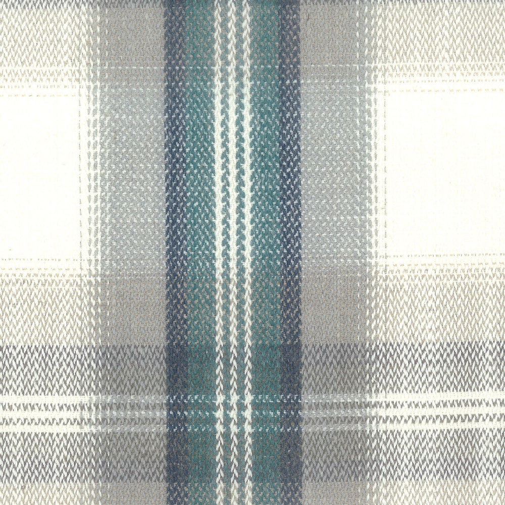Theory 4 Peacock by Stout Designer Fabric COMFORTABLE LIVING GLACIER/LAGOON 18%COT 64%POL 18%LIN INDIA Horizontal: 5.750 and Vertical: 5.750 54 in - Swanky Fabrics -