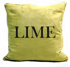 Throw Pillow Lime 83 by Norbar Designer Fabric PILLOW INSERT 100% POLYESTER FRANCE 18" X 18" SQUARE - Swanky Fabrics -