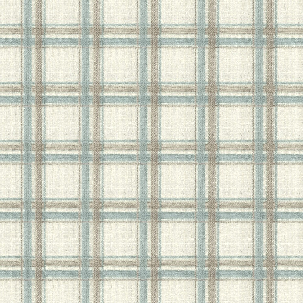 Tides 1 Spa by Stout Designer Fabric RAINBOW LIBRARY SPRAY/SHORELINE 60%POL 33%COT 7%LIN INDIA Horizontal: 3.500 and Vertical: 3.500 55 in - Swanky Fabrics -