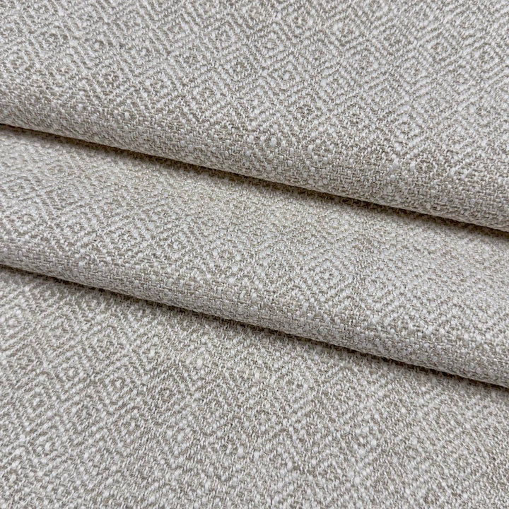 Tigard Oatmeal by Magnolia Designer Fabric - 100% Polyester India 15000 Horizontal: 0.375 and Vertical: 1 54 - Swanky Fabrics -