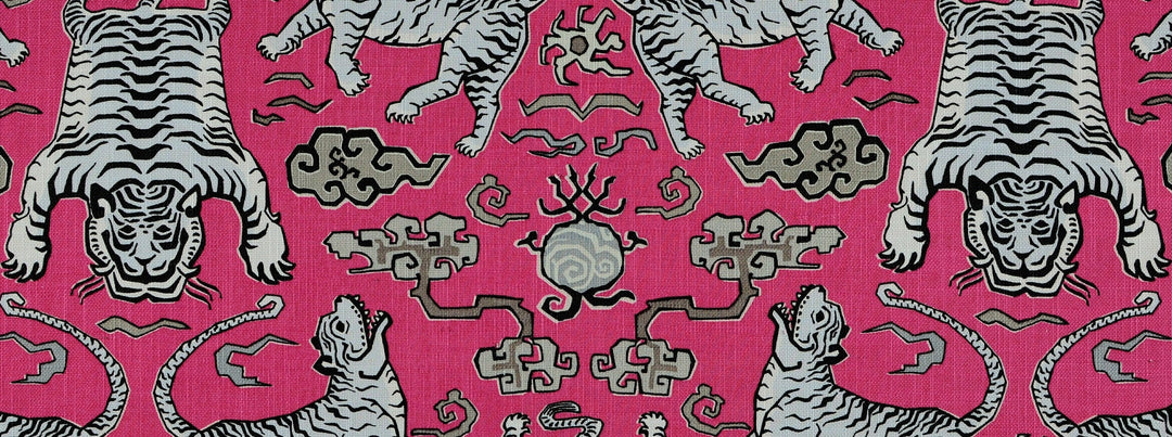 Tiger Republic 722 Fuchsia by Covington Designer Fabric
