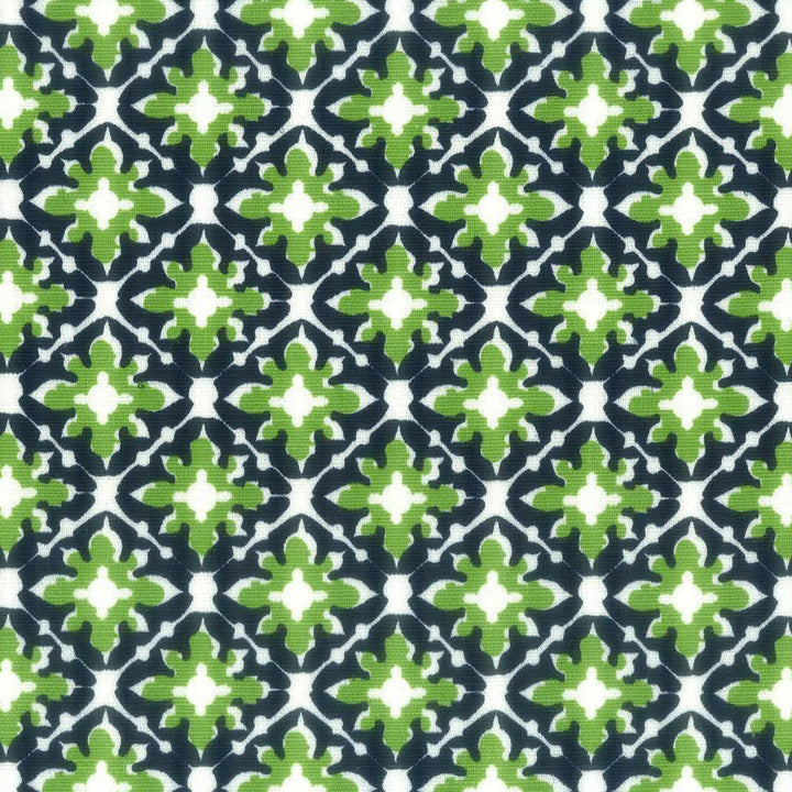 Tile 2 Fern by Aoc Designer Fabric LA BELLA VITA 50%COT 50%LIN USA CATB 117-2013 Horizontal: 2.25 and Vertical: 2.25 54 in - Swanky Fabrics -