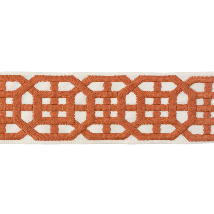 Avignon Tape Orange by Lee Jofa Designer Trim SUZANNE KASLER COLLECTION II RAYON - 63.6%;POLYESTER - 36.4% India Horizontal: 2.4 and Vertical: 3.6 2.5 - Swanky Fabrics -