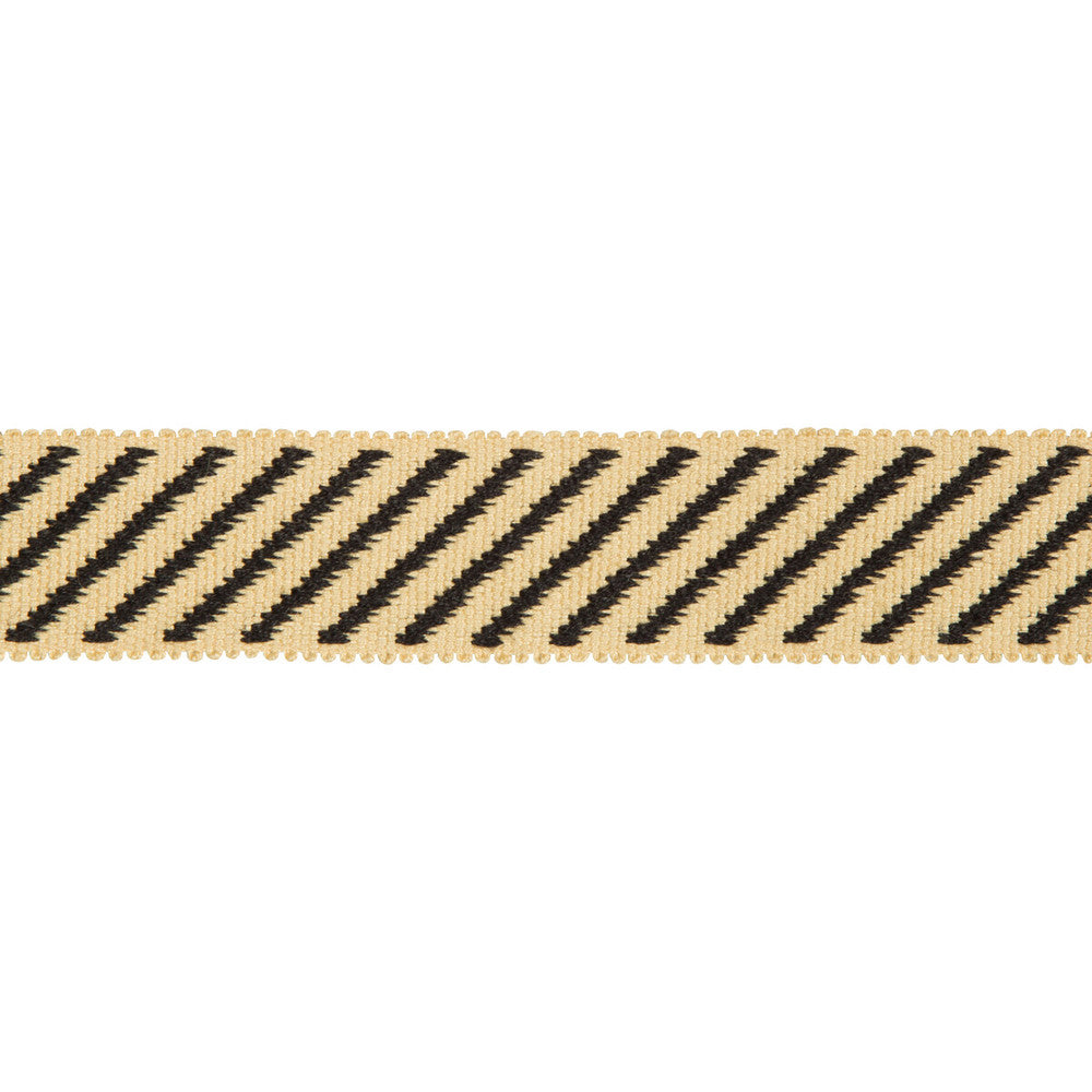 Cabana Sand/Shade by Groundworks Designer Trim KELLY WEARSTLER TRIMMINGS III LINEN - 100% China - Horizontal: 0.43 and Vertical: 0 1.13 - Swanky Fabrics -