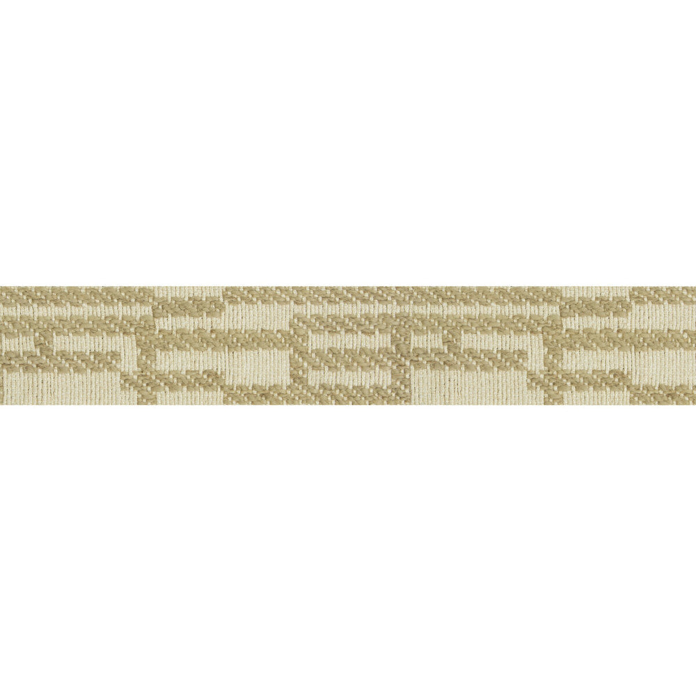 Verge Linen/Taupe by Groundworks Designer Trim KELLY WEARSTLER TRIMMINGS III COTTON - 60%;VISCOSE - 30%;LINEN - 10% Egypt LIGHT Horizontal: 8 and Vertical: 0 2.56 - Swanky Fabrics -