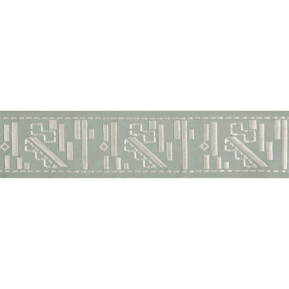 Fraktur Haze/Silver by Groundworks Designer Trim KELLY WEARSTLER TRIMMINGS III RAYON - 59%;FIBRANNE - 40%;POLYESTER - 1% India - Horizontal: 2.76 and Vertical: 4.33 2.76 - Swanky Fabrics -