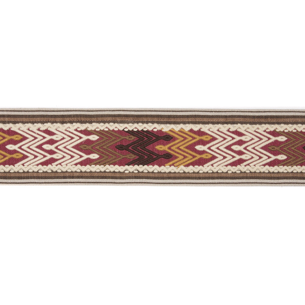 Tana Tape Spice/Mocha by Lee Jofa Designer Trim MERKATO LINEN - 90%;SPUN POLYESTER - 10% India Horizontal: 5.0038 and Vertical: 11.80818 5.0038 - Swanky Fabrics -