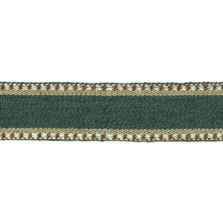Danakil Tape Hunter/Brown by Lee Jofa Designer Trim MERKATO JUTE - 60%;COTTON - 40% India Horizontal: 1.70208 and Vertical: 0 1.70208 - Swanky Fabrics -