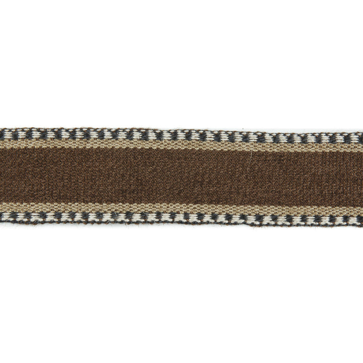 Danakil Tape Cocoa/Ebony by Lee Jofa Designer Trim MERKATO JUTE - 60%;COTTON - 40% India - Horizontal: 1.70208 and Vertical: 0 1.70208 - Swanky Fabrics -