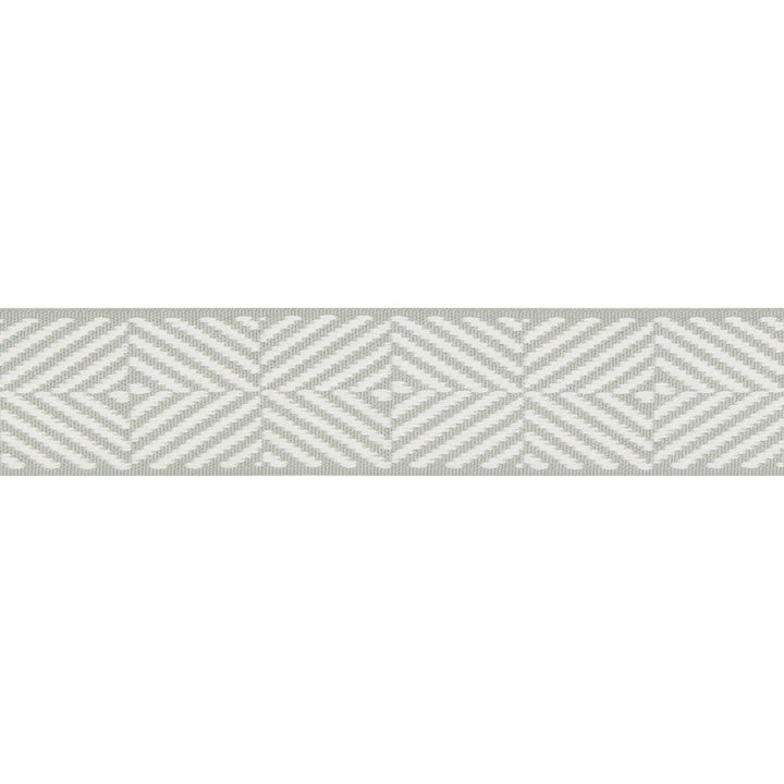 Beaumont Tape Mineral by Lee Jofa Designer Trim SUZANNE KASLER THE RIVIERA COLLECTION POLYESTER - 68%;COTTON - 32% United Kingdom - Horizontal: 2 and Vertical: 1.18 2 - Swanky Fabrics -