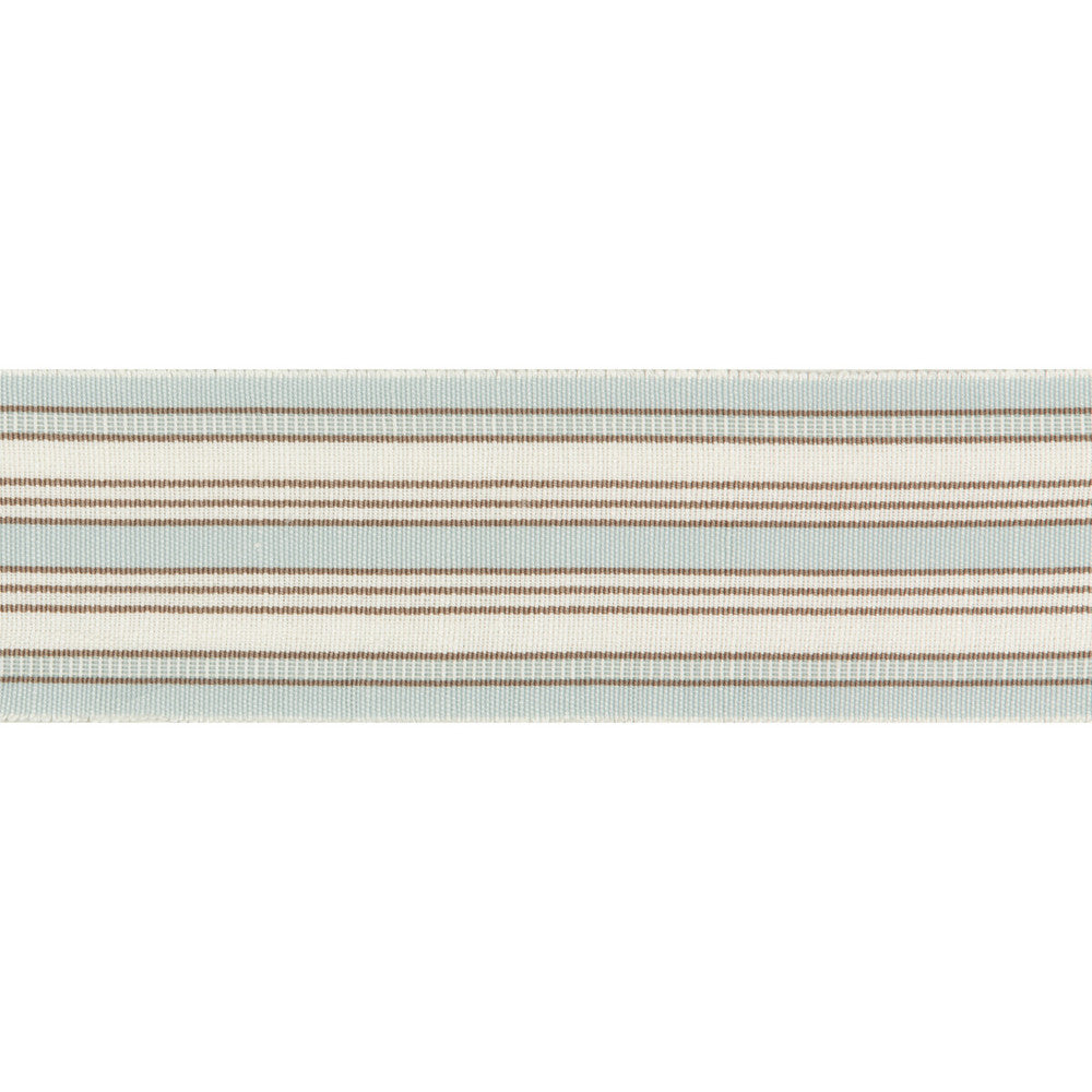 Provencal Tape Aqua by Lee Jofa Designer Trim SUZANNE KASLER THE RIVIERA COLLECTION LINEN - 57%;POLYESTER - 43% United Kingdom - Horizontal: 2.6 and Vertical: 0 2.6 - Swanky Fabrics -